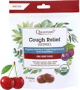 Quantum Health USDA Organic Cough Drops mentol & Honey Throat Lozenges - Bing Cherry ízesített tápszer - Szájszárazság & Sore Throat Relief felnőtteknek és gyerekeknek - 18 gróf