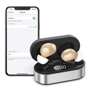 Újratölthető hallási segédeszközök szeniorok számára - 16 Csatorna Bluetooth hallási segédeszközök - Láthatatlan Digitális halláserősítő eszközök fülekhez zajcsökkentéssel, Engedélyezett hívások iOS Android Music