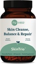 Raved SkinTrio - Neem kiegészítés szerves Neem kivonat & Amla, Skin & Microbiome Support Supplement - 60 Vegetáriánus kapszula (1 gróf)