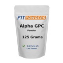 Alpha-GPC Powder 125 Grams, Non-GMO Alpha GPC Supplement Kolin Powder, Vegan, harmadik fél tesztelt, Pre- Edzés, memória és fókusz, Scoop