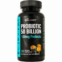 Probiotikumok 50 milliárd - 11 Strain élő probiotikus prebiotikumok férfiak és nők számára - A legjobb, hogy támogassa az emésztési és immunrendszeri egészség. Lactobacillus gasseri - Garantált potencia a kilégzés
