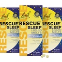 RESCUE Bach alvó folyékony olvadék, természetes narancs vanília flavor, természetes alvási támogatás, stressz enyhítése, Homeopátiás virág esszencia, mentes a melatonin, nem-alkohol, 3 csomag, 28 gróf minden