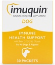 Nutramax Imuquin Immuquin Immune Health Supplement Powder for Dogs and Puppies - Beta Glucans, Marine Lipids, Vitamins and Minerals, 30 Packets