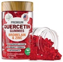 BioVit Quercetin Gumies 500MG - Aktivált Quercetin gyerekeknek és felnőtteknek Immunrendszer és Allergia - rágható Bromelain, Cink, C-vitamin, D3-vitamin - Készült USA - 60 Vegán Gumi Bears