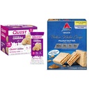 Ma születésnapi torta Frosted cookie Twin Pack 16 cookie és Atkins Mogyoróvaj fehérje Wafer Crisps 5 gróf