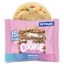My Cookie dealer Protein Cookie, Szülinapi torta (2.2oz, 12-es csomag) - 15 g fehérje per cookie - Egyenként csomagolt Workout Snack on-TheGo Travel