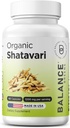 Bio Shatavari 1200mg, 60 Kapseln - Lactation Unterstützung Vitamine, Hormonal Balance für Frauen, Spargel Racemosus Root