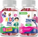 Zinkgummis für Erwachsene & Zinkgummis für Kinder. Zink Kaugummi für Immununterstützung - Leistungsstarke natürliche Antioxidante Non-GMO-Ergänzung für Kinder Männer Frau Erwachsene