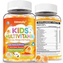 Kids Multivitamin Gummees - Vitamins A D3 K2, Methyliled B- Complex with Omega3, Iron for Immune & Development Support - Organic Mixed- Berry Flavor Multivitamins for Kids Daily - Sugar Free & Vegan