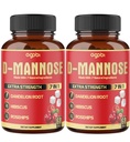 2 Packs 60 Counts 4 Months - D- Mannose Capsules - Natural Urinary Tract Health & Immune Support - 7in1 Cranberry, Dandelion, Hibiscus & More