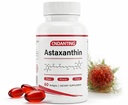 Astaxantin 12 mg Softgels, természetes asztaxantin a Haematococcus Pluvialis mikroalgákból, Antioxidáns Support for Skin & Eye Health, Olajalapú Jobb abszorpció, 60 Softgels, 30- napos ellátás