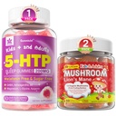 LILICARE Bundle: Gomba Lions Mane + Saffron + Algae Omega3 Gumies + 5HTP Gumies gyerekeknek és felnőtteknek