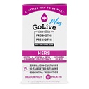 GoLive probiotic for Women - Sugar- Free Synbiotic Powder with Prebiotics, Cranberry, Biotin, B12 & D3- 25 Million CFU, 10 Clinical Strains - Supports Vaginal, Digestic, UT & Immune Health