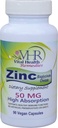 VHR ZINC Bisglicinate Chelate 50mg - Immuntámogatás - Magas abszorpció - Nincs tartósítószer. 90 Vegan kapszula