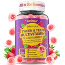 Nextdia Multivitamin Töltött Gummees a Teen Boys Girls 12- 17, 18, 19, Kids 10 + Multivitamin Omega 3, Kalcium + Magnézium + Cink, Multi- Ásványok az Adolescent 10- 19S Brain, Csont, Energia, Immune