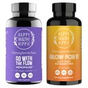 Boldog egészséges Hippie Glow for It Astaxanthin kiegészítés és megy a Flow Menopauza támogatás
