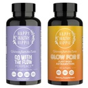 Boldog egészséges Hippi Glow for It Astaxanthin kiegészítés és megy a The Flow Perimenopause kiegészítők nők