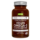 Igennus Vegan Omega3 Natural Algae Oil, DHA & EPA, Certified Pure, Plant Based Fatty Acid Supplement, Astaxantin Antioxidant, 60 Small Softgels, 2 naponta, 30 Servings
