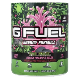 G Üzemanyag a Juice Energy 2.0 Drink Powder, Pre Workout koffein Mix játék, Sugar Free Focus Amino, Vitamin + Antioxidánsok, 9.9oz (ananász & Melon punch, 40 szerváció)