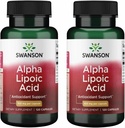 Swanson Alpha Lipoic Acid - Natural Supplement Supporting Egészséges Vérnyomás szint már normál tartományban - Promotes Carbohydration Metabolizmus - (120 kapszula, 100mg Each) (2 csomag)