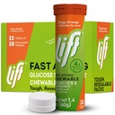 Emelje glükóz Fast- működő glükóz rágótabletta, narancs, 10 ct Tube (12 darabos csomag)