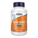 Now Foods Supplements, Neptune Krill, Double Strength 1000 mg, Phospholipid- Bound Omega3, 60 Softgels