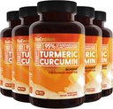 BioEmblem kurkumin kiegészítés BioPerine-nal, 124; Joint Support & Heart Health, 124; Organic Turmeric Powder & 95% Curcuminoids kivonat 124; California Made, Non-GMO, 150- napos ellátás