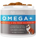 PawMedica Omega 3 kutyák, kutya bőr és kabát kiegészítés hal olaj szerelem segít a kutya száraz bőr, Omega 3 6 9 Vitamin sajtok kutya allergia