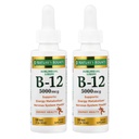 Nature 's Bounty B-12 5000 µg Sublingual Liquid Energy Health, 2 Fl Oz (2 üveg)