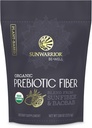 Sunwarrier Fiber Supplement Prebiotic Organic 124; Vegan Fiber Supplement Plant- Powered Gut Health Booster with Pure Ingredients for Digestive Harmony 124; Vegan & Non- GMO Thermal 124; 8oz Pouch (30 SRV) Be well