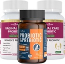 Nők hüvelyi probiotikumok + 100 billió probiotikumok szerves prebiotikumokkal a Gut Digestive & Immune Health Bundle - Total Wellness, belül és kívül!