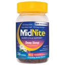 MidNite Deep Sleep Extra Strength, 10 mg Melatonin Sleep Aid, Non-szokás Forming, Herbal Diétakiegészítés Felnőttek számára, Gyógyszermentes, Gluten- mentes, Lactose- mentes, Vegetárián- barát, 36 Gumies