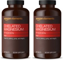 Elemek - Chelated Magnézium, 240 tabletta, 270 mg adagonként, magnézium-glicinát-kelátként, Vegán (2. csomag)