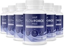 FlowForceMax Herbal Support Supplement - Natural Plant-based Formula with Saw Palmetto Extract 124; 30 Chewable Tablets, 6 hónapos ellátás, Készült az USA-ban