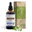 Bacopa USDA Organisation 124; Alcohol- Free Extract, High- Potency Herbal Drops, Relaxation, Positive Cognitive Effect 124; 100% -os Certified Organic Bacopa (Bacopa Monnieri) szárított Herb 4 oz