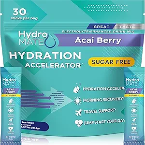 Elektrolit por Sugar-mentes hidratációs csomagok Fekete Cherry Hydromate 30 Sticks