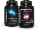 Intelligens Labs 2- in1 Bundle of Magenance Supplement (Magnézium L- Threonate, Glicinate & Taurate) és 5MG 5- MTHF Methylfolate mint Quatrefolic Acid ® (MTHFR Supplement for Metilation Support)