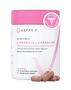 Happy v Dr. Formulated D-Mannose with Cranberry Pill for Women Cranberry for Urinary Tract infekciók & D Mannose Powder for UTI infection, Bladder & Urinary Tract Health & Harmony