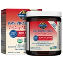 Garden of Life Raw probiotics 5- Day Max Care - 400 milliárd CFU - Probiotikus por emésztésre és immuntámogatásra - Banán, 5 szerváció
