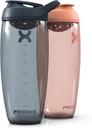 Promixx Pursuit Protein Shaker üveg (32 oz) - Silent No- Ball Mixer, Leak- Proof Lid, BPA / BPS & Phthalate- Free ECOZEN - Easy- Clean Shaker kupa proteinrázáshoz, pre & post-workout simulies