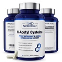 1MD Nutrition NAC Supplement N- Acetyl Cystein - NAC 600 mg - Antioxidant Supports Detox és Glutatione Production - N Acetylcystein Respiratory Supplement for Lung Health - 60 kapszula