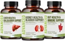 Vese Cleanse Detox & javítási és húgyhólyag támogatás - Vesefenntartó kiegészítés a vese restaurálásához Chanca Piedra, Cranberry, Juniper bogyók a Kidney Detox és a Bladder Health.60 napos ellátás