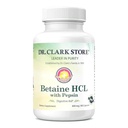 Dr. Clark Betaine HCL kiegészítés Pepsinnel, 800mg, 100 Zselatin kapszula
