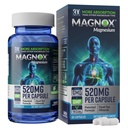 MAGNOX® 520 | Magnesium-Ergänzung 520mg hohe Absorption Magnesium für Männer und Frauen mit toten Meer Mineralien | 3X Mehr Absorption | Patentierte Formel |