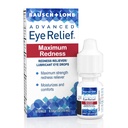 Bausch + Lomb Advanced Eye Relief, Maximum Redness Reliever és Kenőszer Eye Drop, Soothes Burning & Irritated Dry Eyes, Moisturizes & Comforts, 0,5 Fl Oz (6-os csomag)