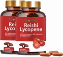 Likopin kapszula, természetes likopin 200mg szerves Reishi gomba 200mg kiegészítés prosztata egészségügyi és immunszupporthoz - gluténmentes, nem-GMO, 60 kapszula (2 csomag)
