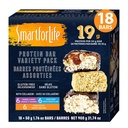 Smart for Life - magas fehérjetartalmú, alacsony cukortartalmú bár variety pack, glutén mentes karamell mandula, csokoládé és mogyoróvaj csokoládé Crunchy Étkezési bárok Works with Cookie Diet Non-GMO 18ct