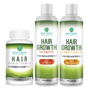 Legjobb Föld Naturals Hair Growth Set Hajnövesztő Vitaminok, Sampon és kondicionáló