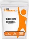 BulkSupplements.com Kalcium Orotate Powder - Calcium Supplement, High Bioacability - Unflavored & Gluten Free, 1 g per Serving, 1 kg (2,2 kg) (1-es csomag)
