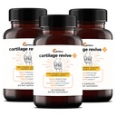 UpWellness Cartilage Revive + Joint Support Supplement for Men and Women - Powered by D-Glucosamine Sulfate, MSM, Vitamin D3, C and More - 3 Bottles